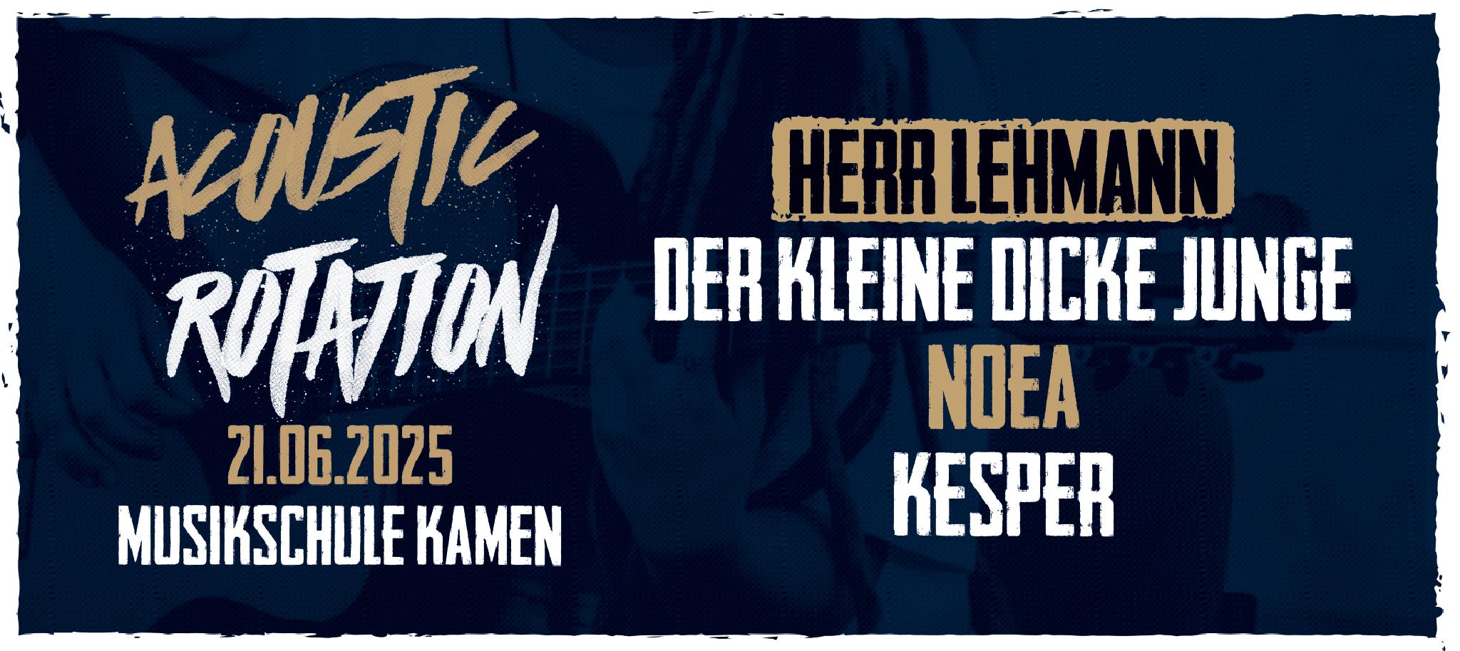 Acoustic Rotation am 21.06. in Kamen an der Musikschule