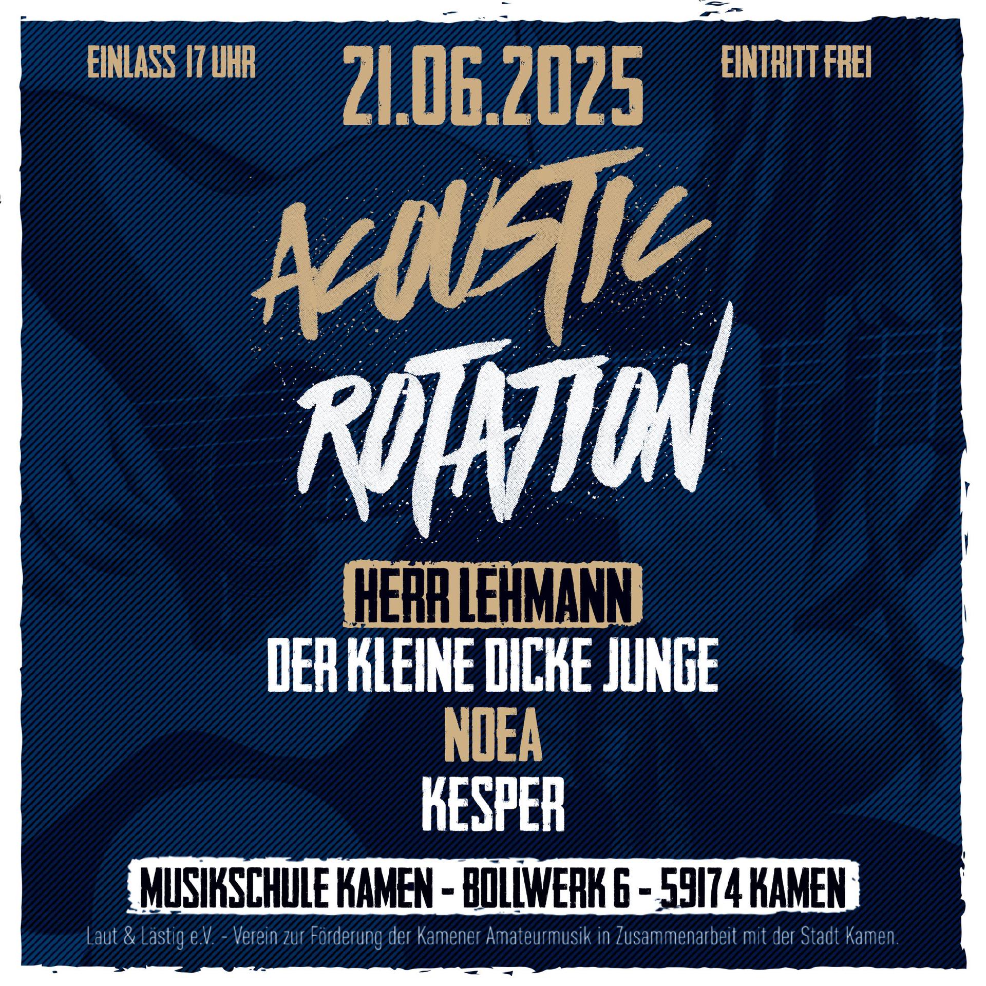 Acoustic Rotation am 21.06. in Kamen an der Musikschule